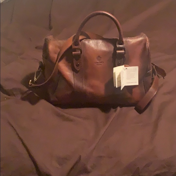 Leather Boston handbag - Picture 1 of 2